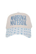Marriage Material Two-Toned Trucker Hats For Women