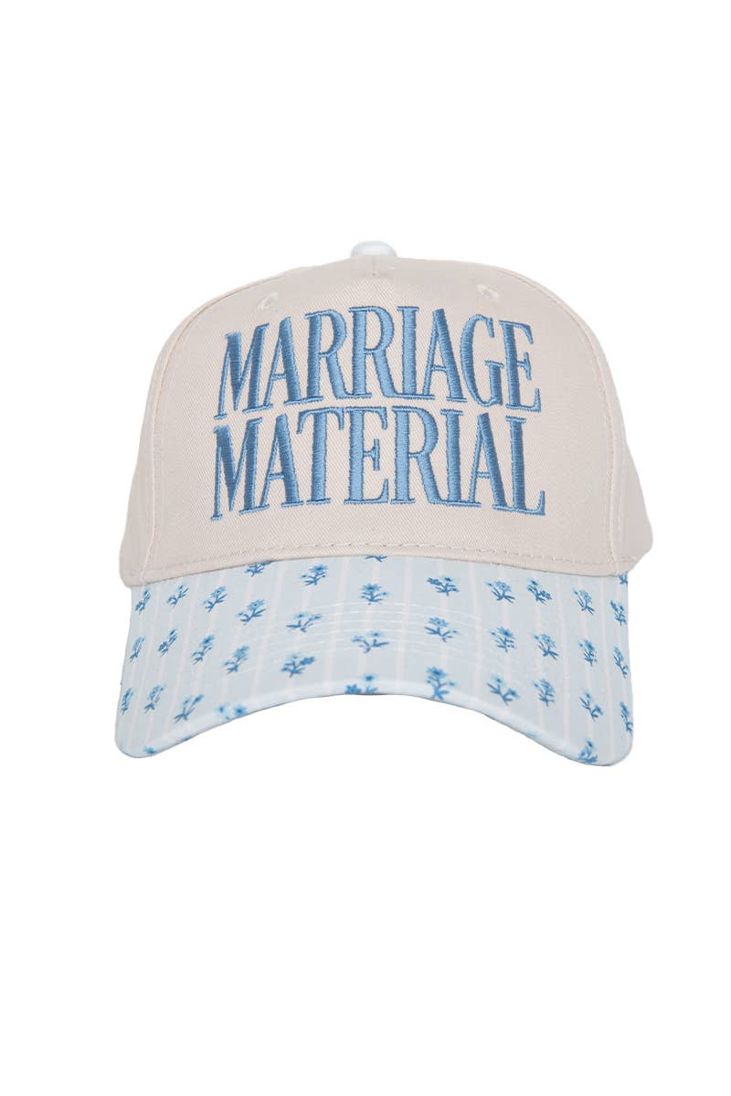 Marriage Material Two-Toned Trucker Hats For Women