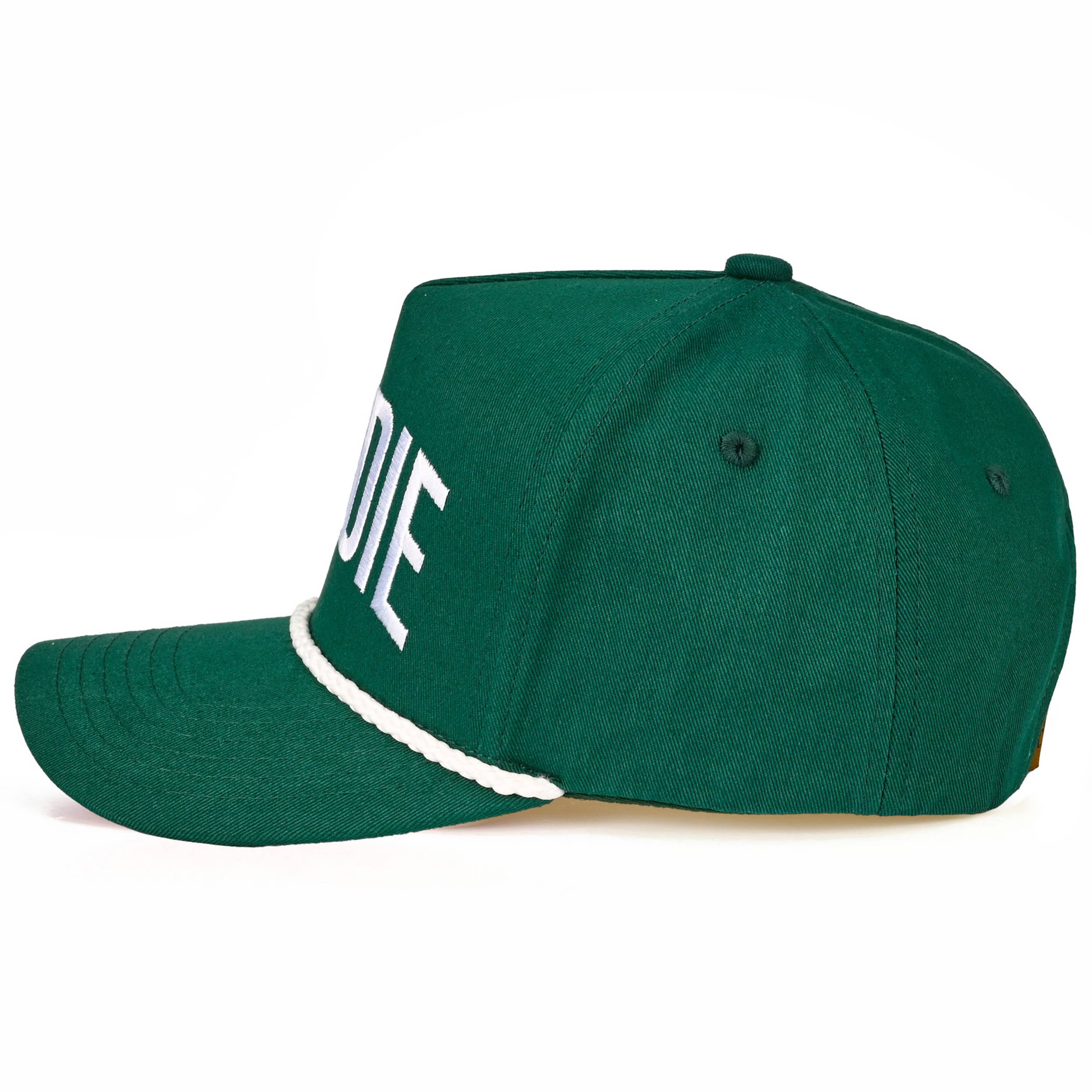 C.C CADDIE Letter with Rope on Two Tone Trucker Hat
