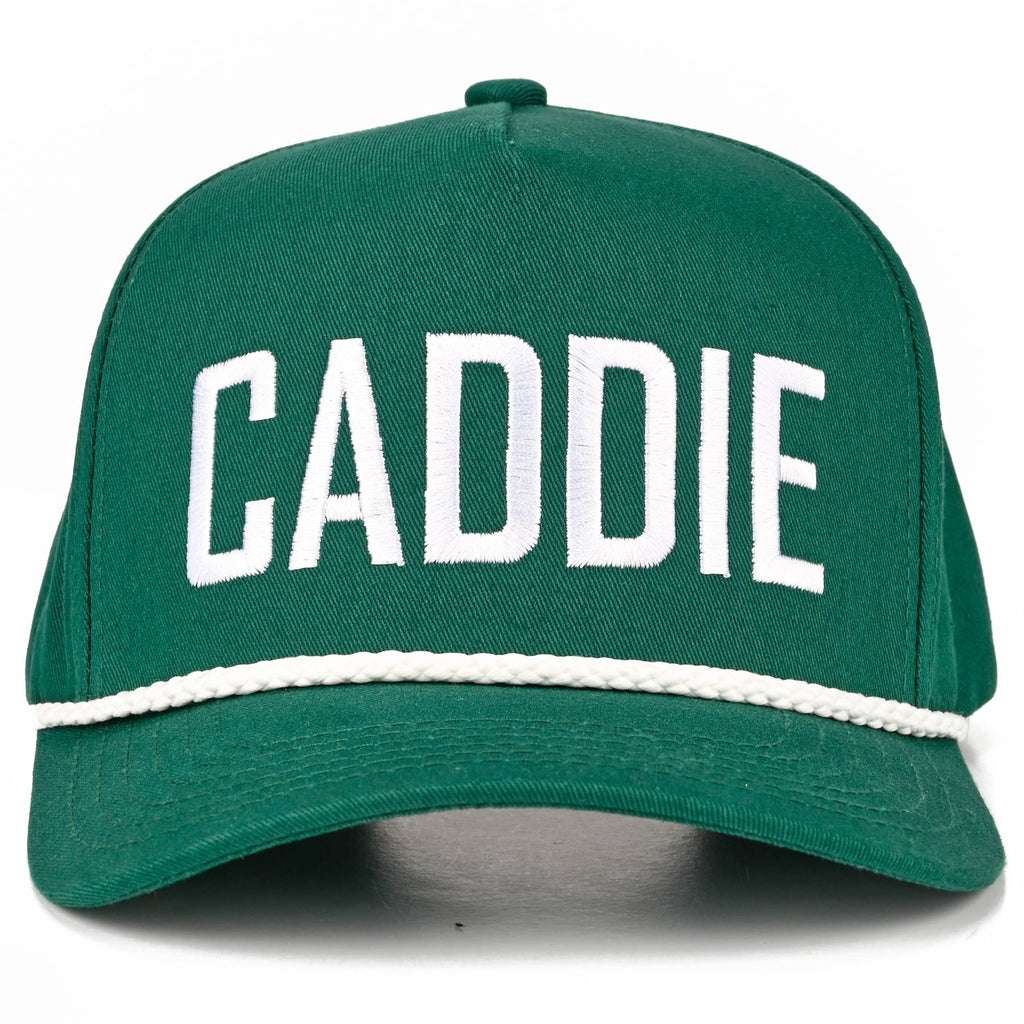 C.C CADDIE Letter with Rope on Two Tone Trucker Hat