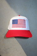 USA Flag 4th of July Trucker Hat 