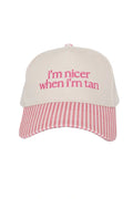 I'm Nicer When I'm Tan Two-Toned Vintage Hat