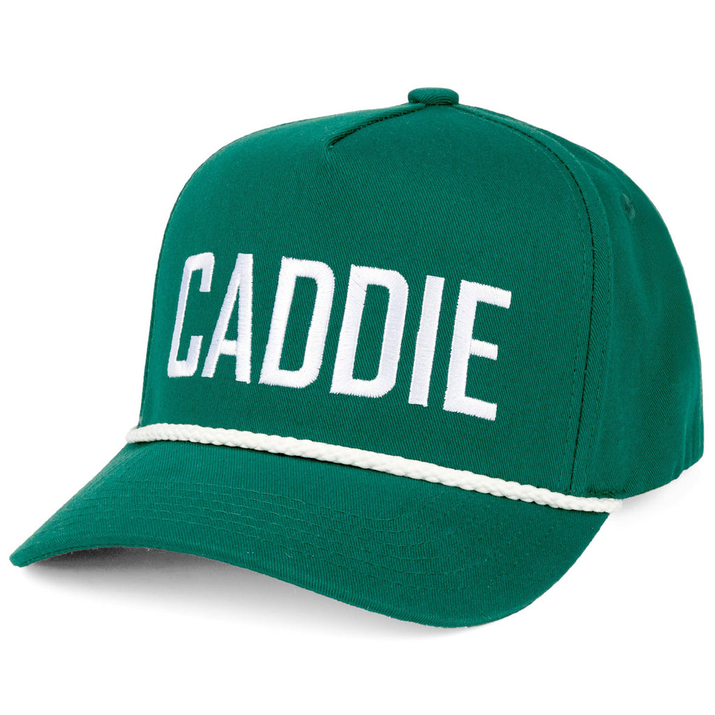C.C CADDIE Letter with Rope on Two Tone Trucker Hat