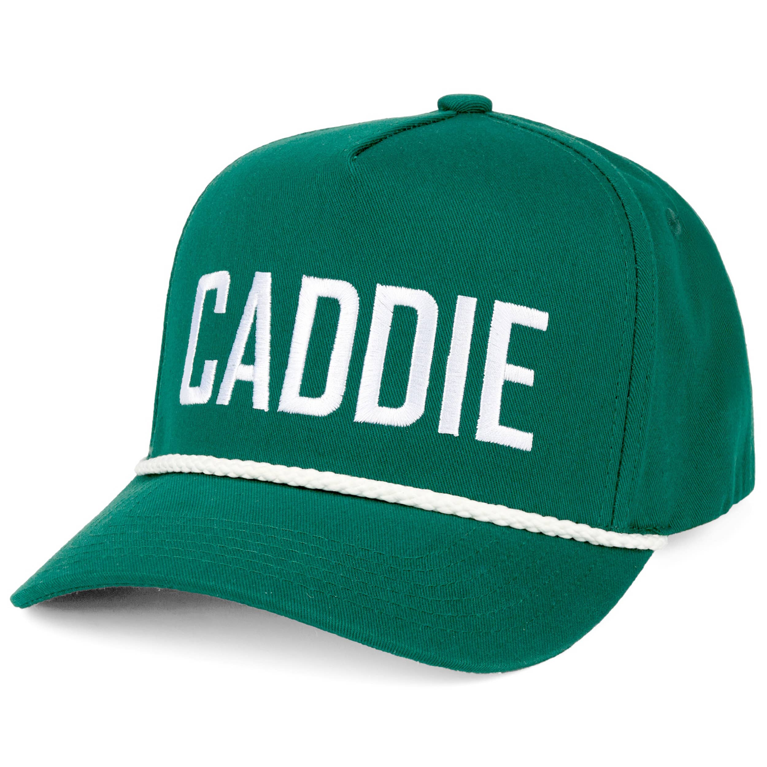 C.C CADDIE Letter with Rope on Two Tone Trucker Hat