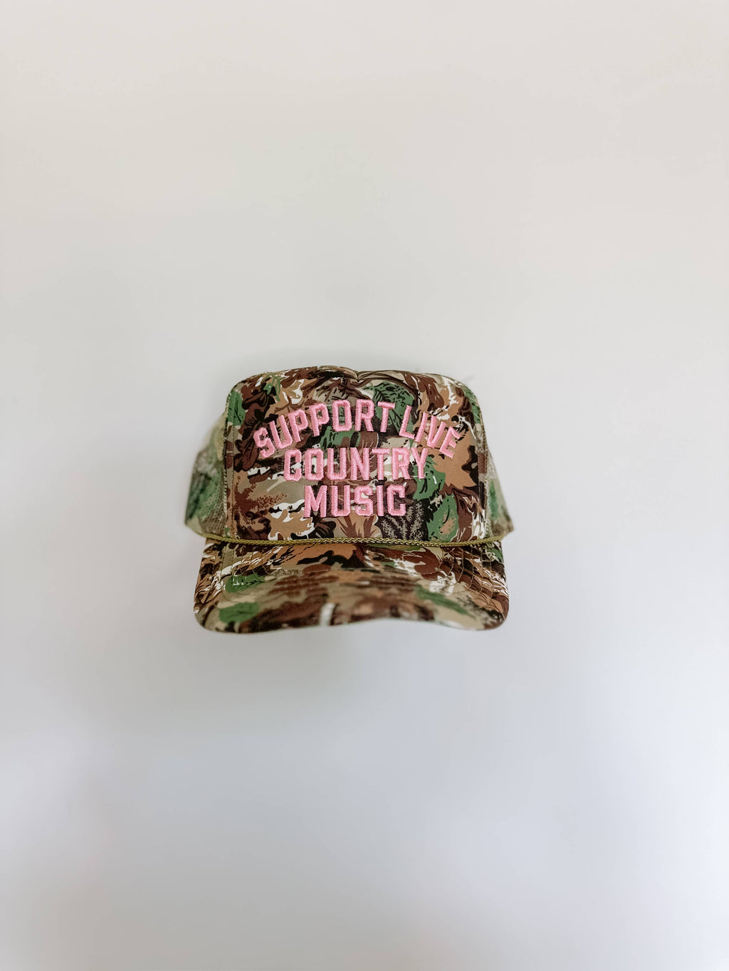 Support Live Country Music Embroidered Hat Real Tree Camo
